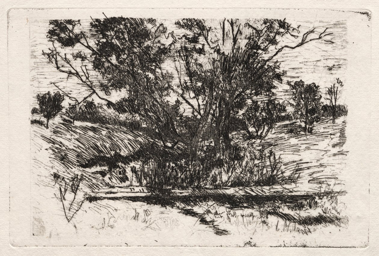 Krajobraz w pobliżu Cincinnati autorstwa John Henry Twachtman