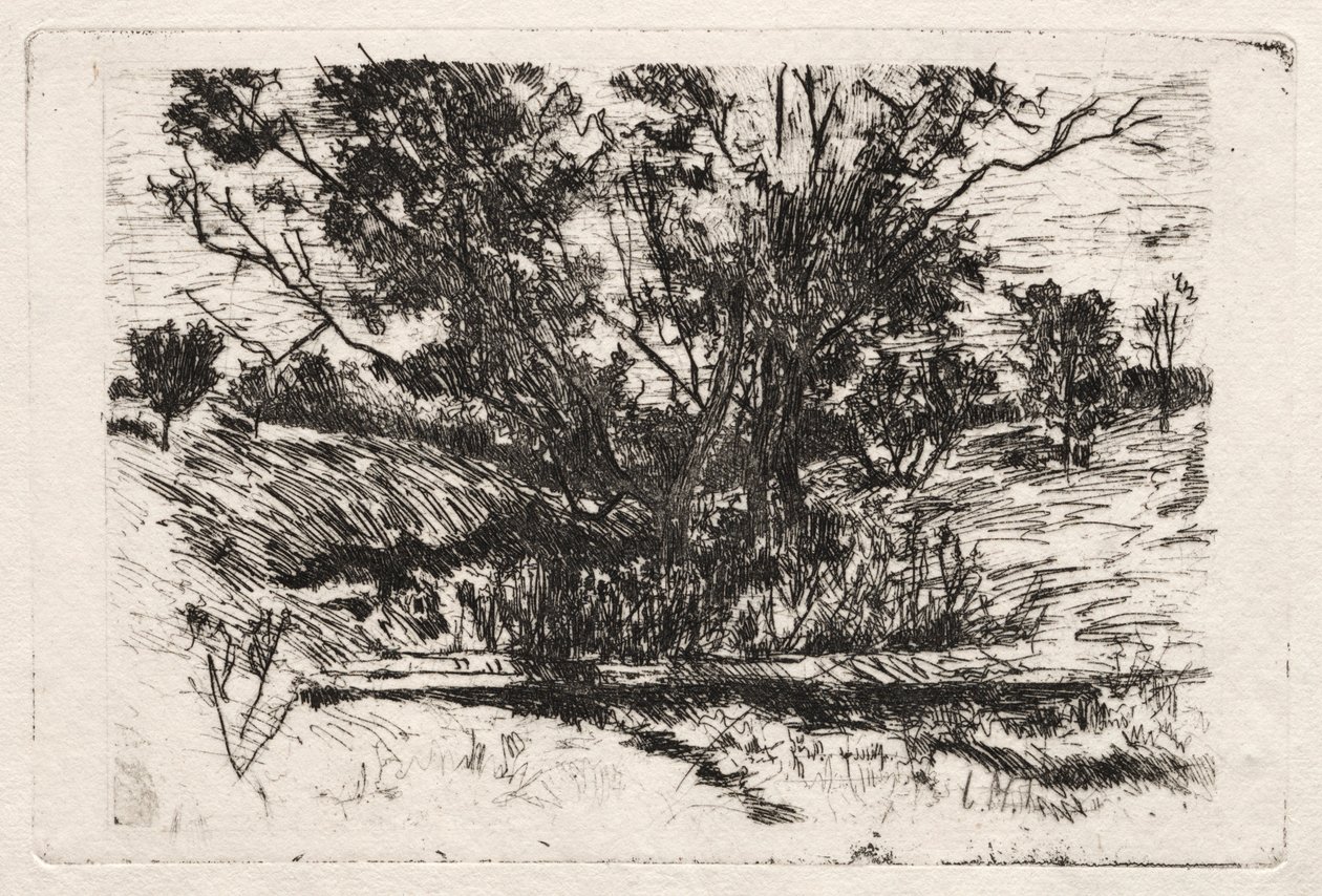 W pobliżu Cincinnati w stanie Ohio. autorstwa John Henry Twachtman