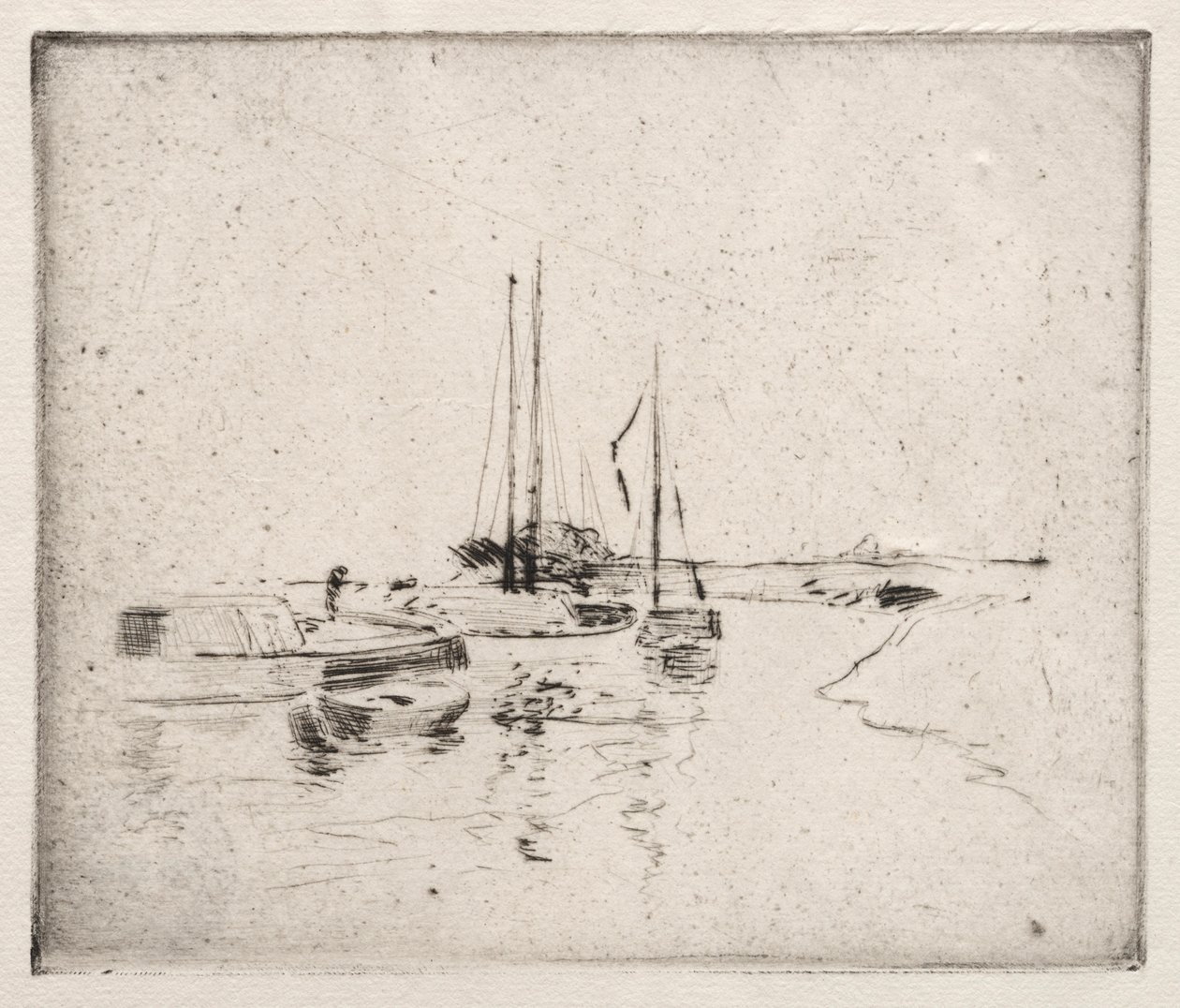 W pobliżu Dordrechtu. autorstwa John Henry Twachtman