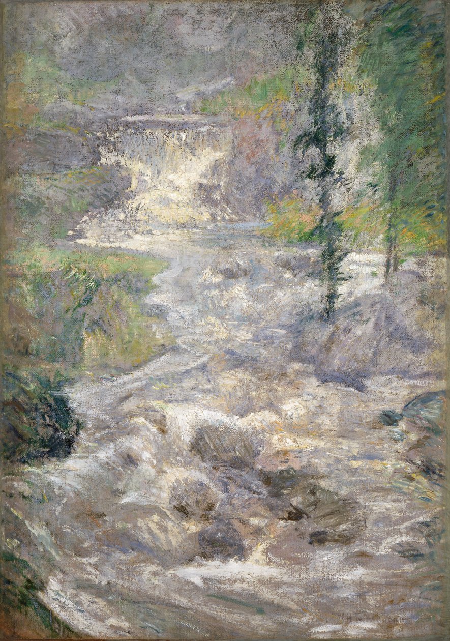 Źródło tęczy, ok. 1890-1900 (olej na płótnie) autorstwa John Henry Twachtman