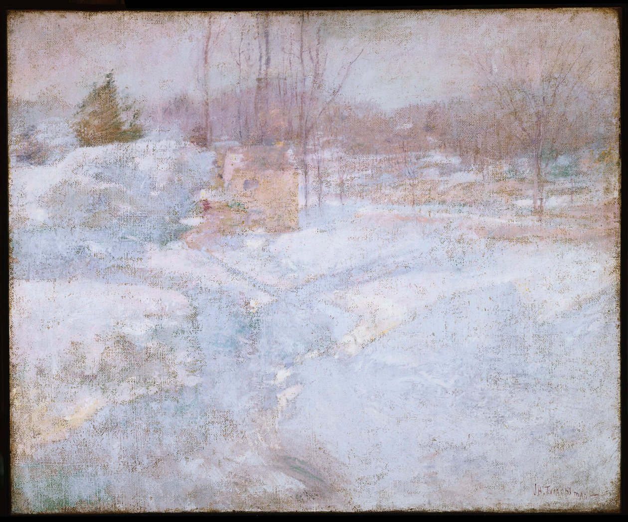 Zima autorstwa John Henry Twachtman