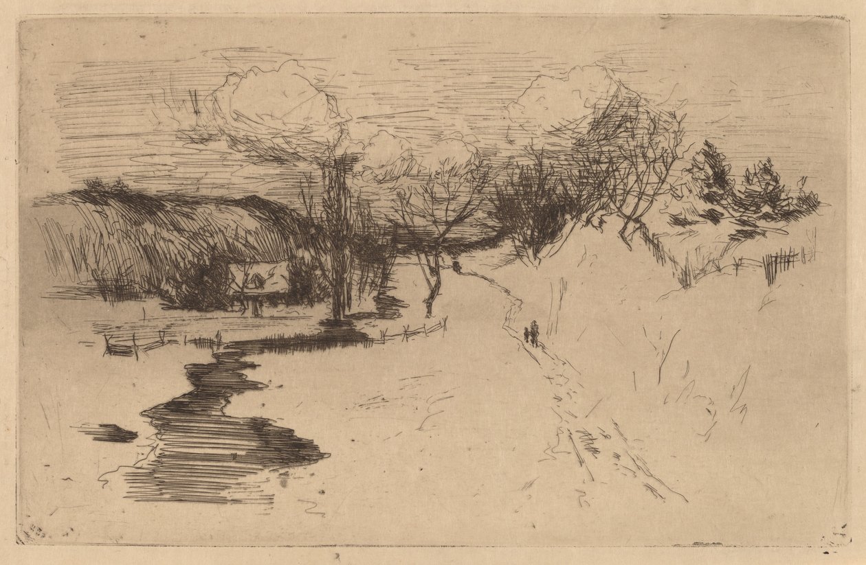 Zima, Avondale autorstwa John Henry Twachtman