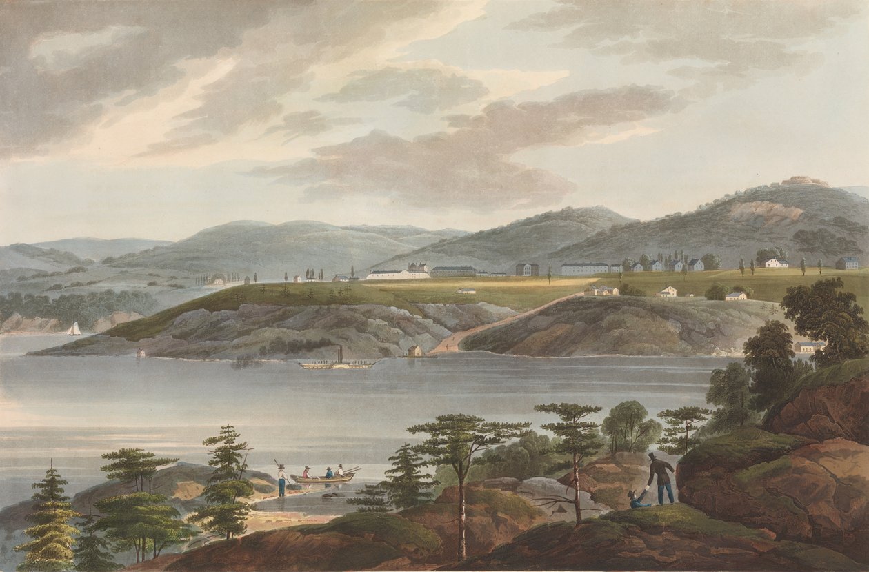 West Point nr 16 z portfela rzeki Hudson, 1825. autorstwa John Hill