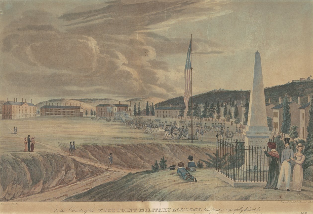 Akademia Wojskowa Stanów Zjednoczonych, Patrząc na Południe autorstwa John Hill, after George Catlin