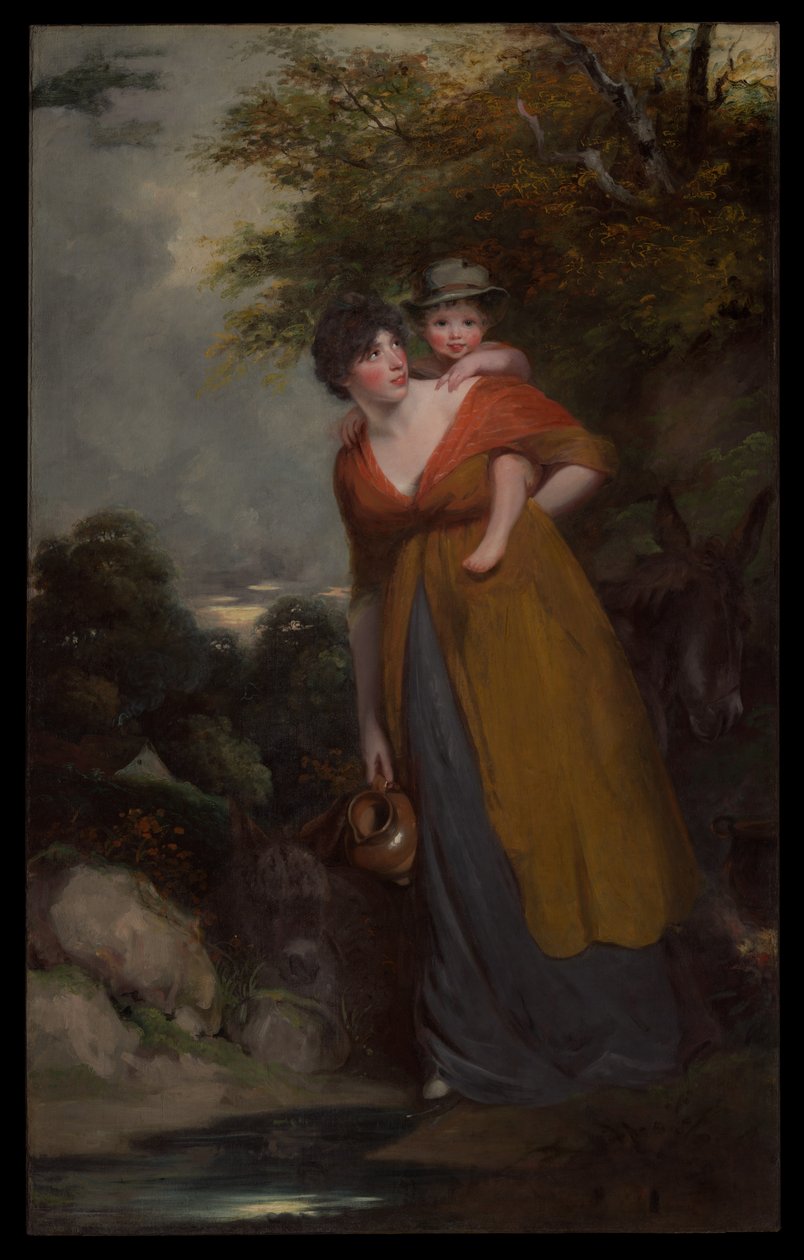 Pani Richard Brinsley Sheridan (Hester Jane Ogle, 1775/76-1817) i jej syn (Charles Brinsley Sheridan, 1796-1843) autorstwa John Hoppner