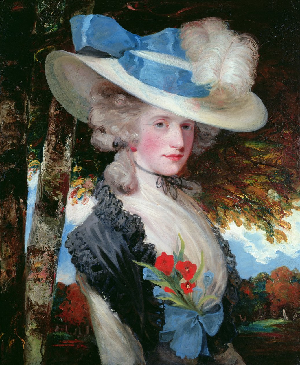Portret Hon. Pani Hugo Meynell (1762-1817) (olej na płótnie) autorstwa John Hoppner
