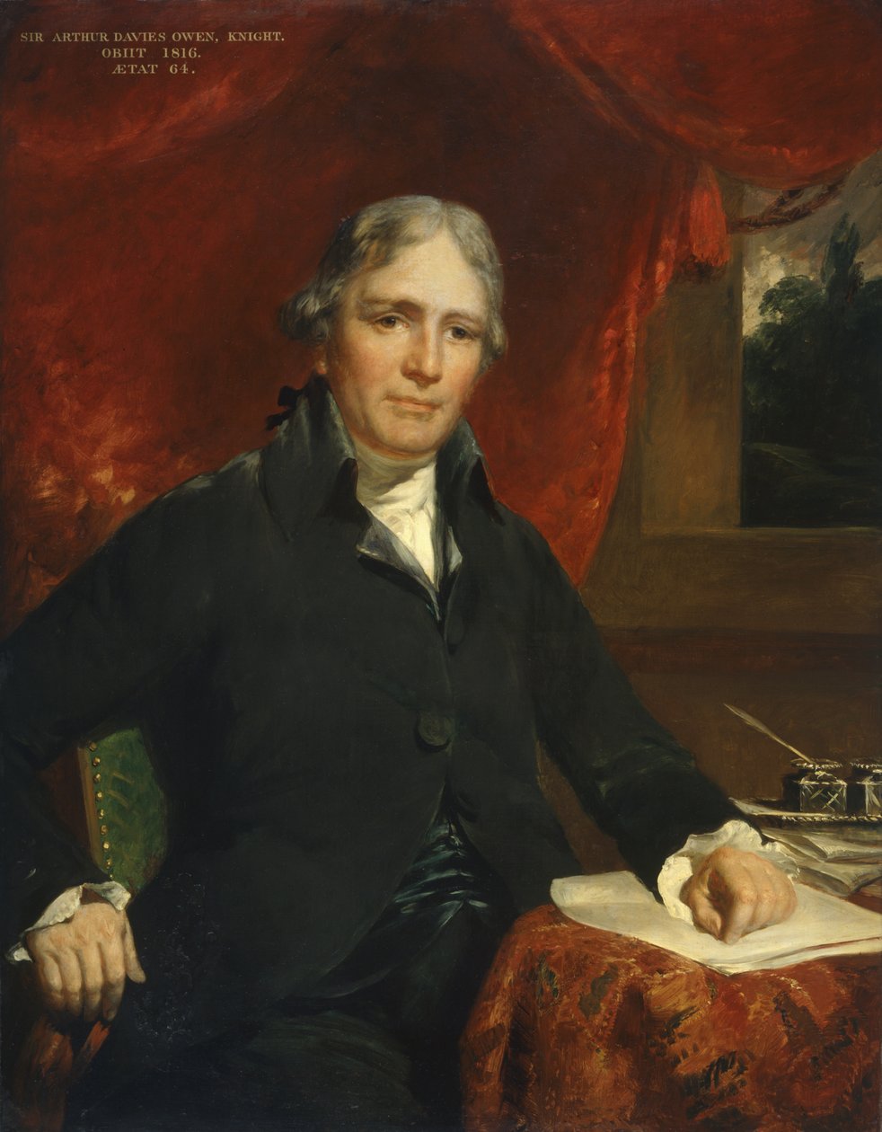Sir Arthur Davies Owen, rycerz autorstwa John Hoppner