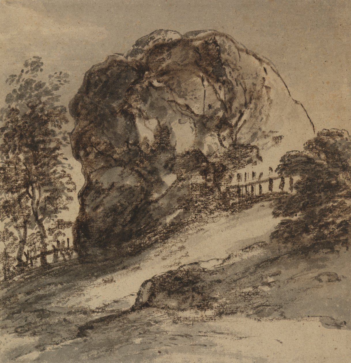 Studium masywnej skały autorstwa John Hoppner