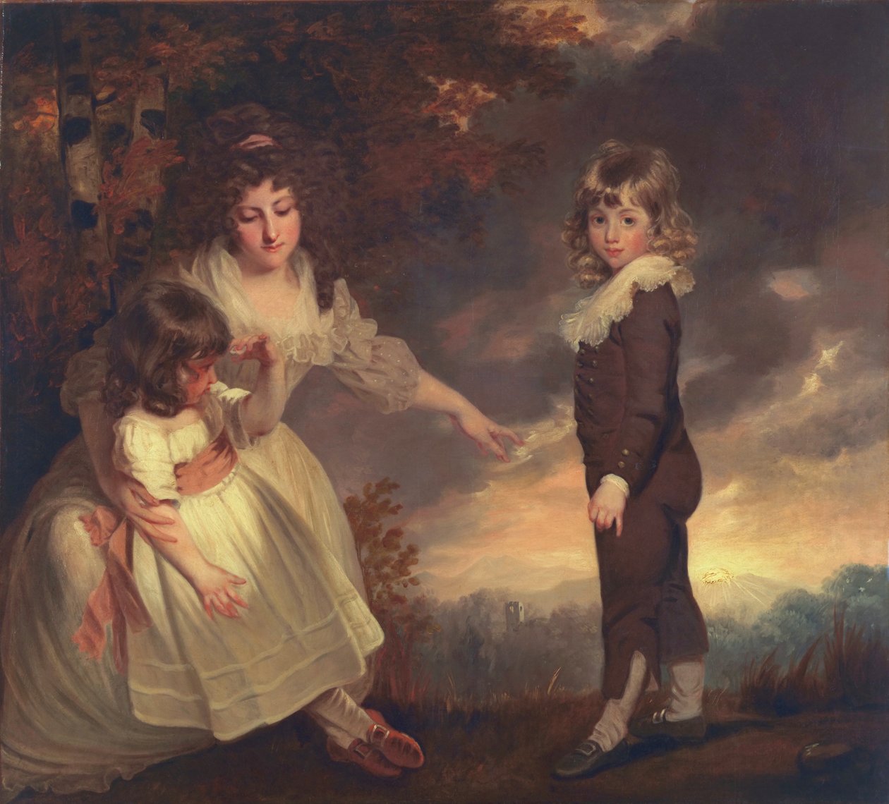 Susannah, Philip Lake i Maria Godsal: Dzieci Godsal, 1789 autorstwa John Hoppner