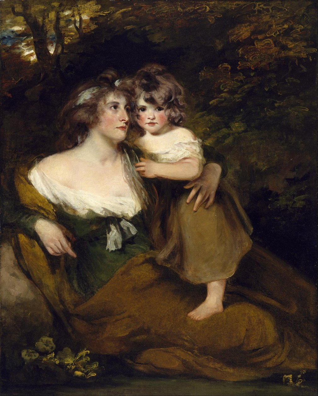 Hrabina Darnley i jej córka, Lady Elizabeth Bligh autorstwa John Hoppner
