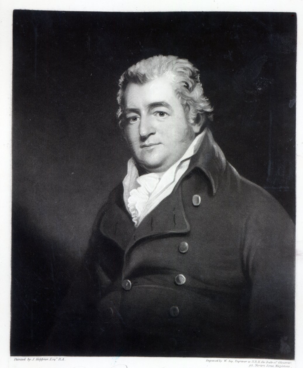 Walter Ramsden Fawkes, grawerowane przez Williama Say (mezzotinta) autorstwa John Hoppner