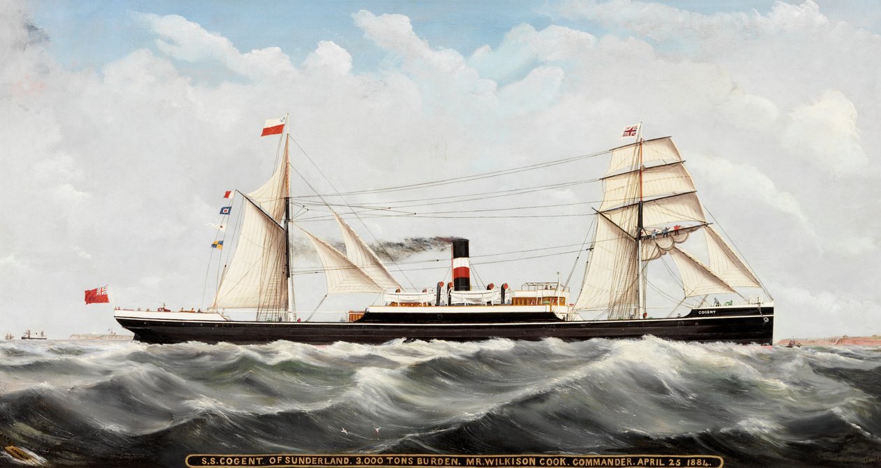 SS Cogent” Sunderland, 1884-85 autorstwa John Hudson