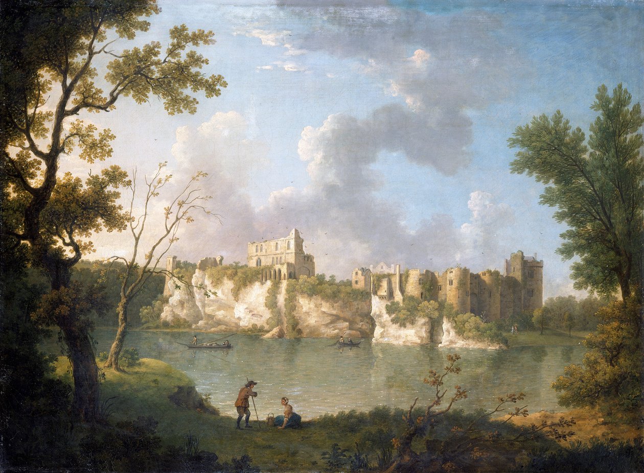 „Zamek Chepstow”, ok. 1770 r. autorstwa John Inigo Richards