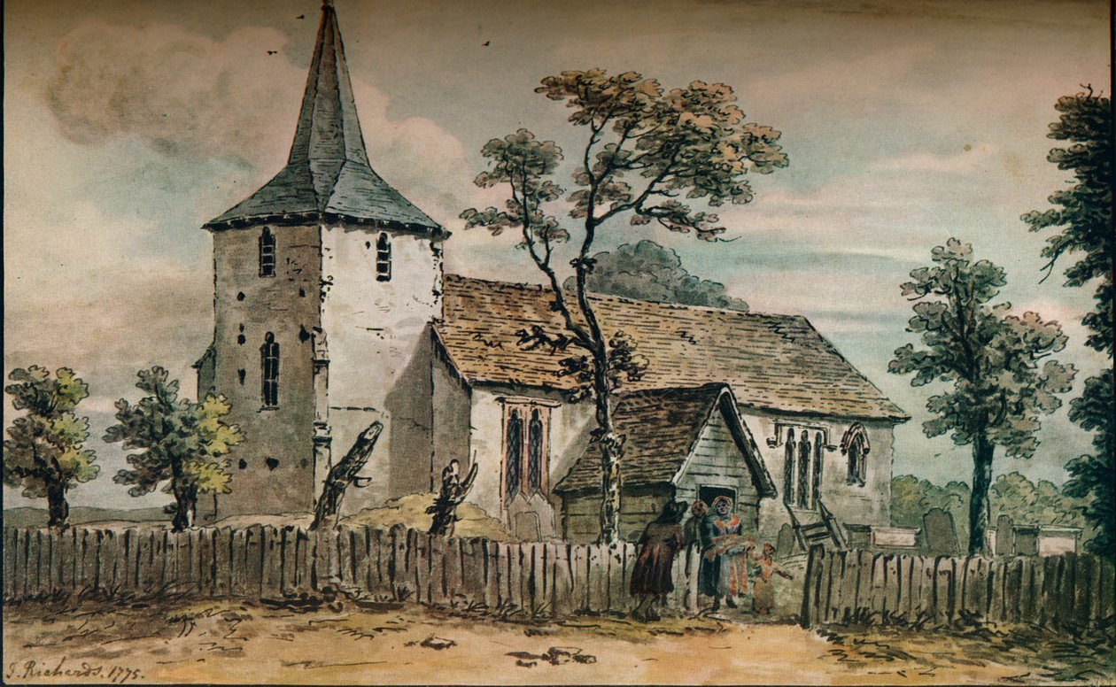 Kościół Downe, Kent, 1775 autorstwa John Inigo Richards