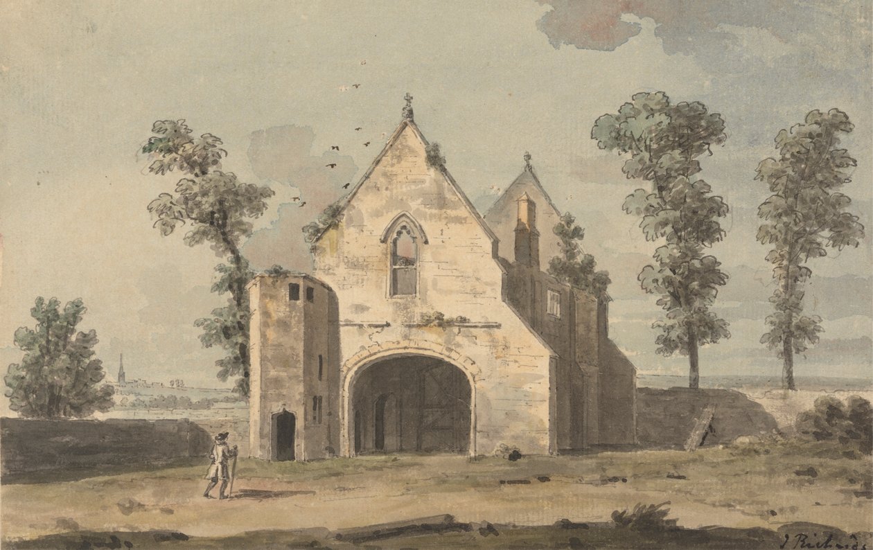 Klasztor Maxstoke, Warwickshire autorstwa John Inigo Richards