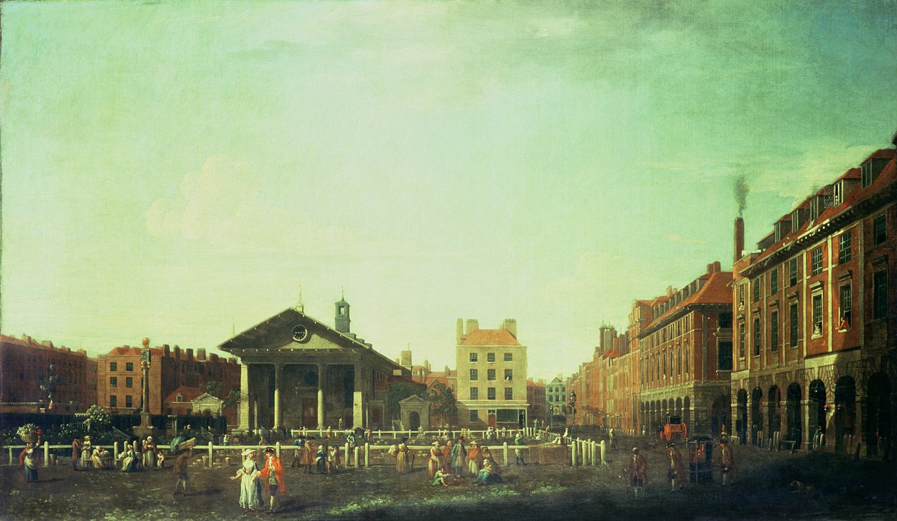 Widok św. Pawła, Covent Garden, 1762 autorstwa John Inigo Richards