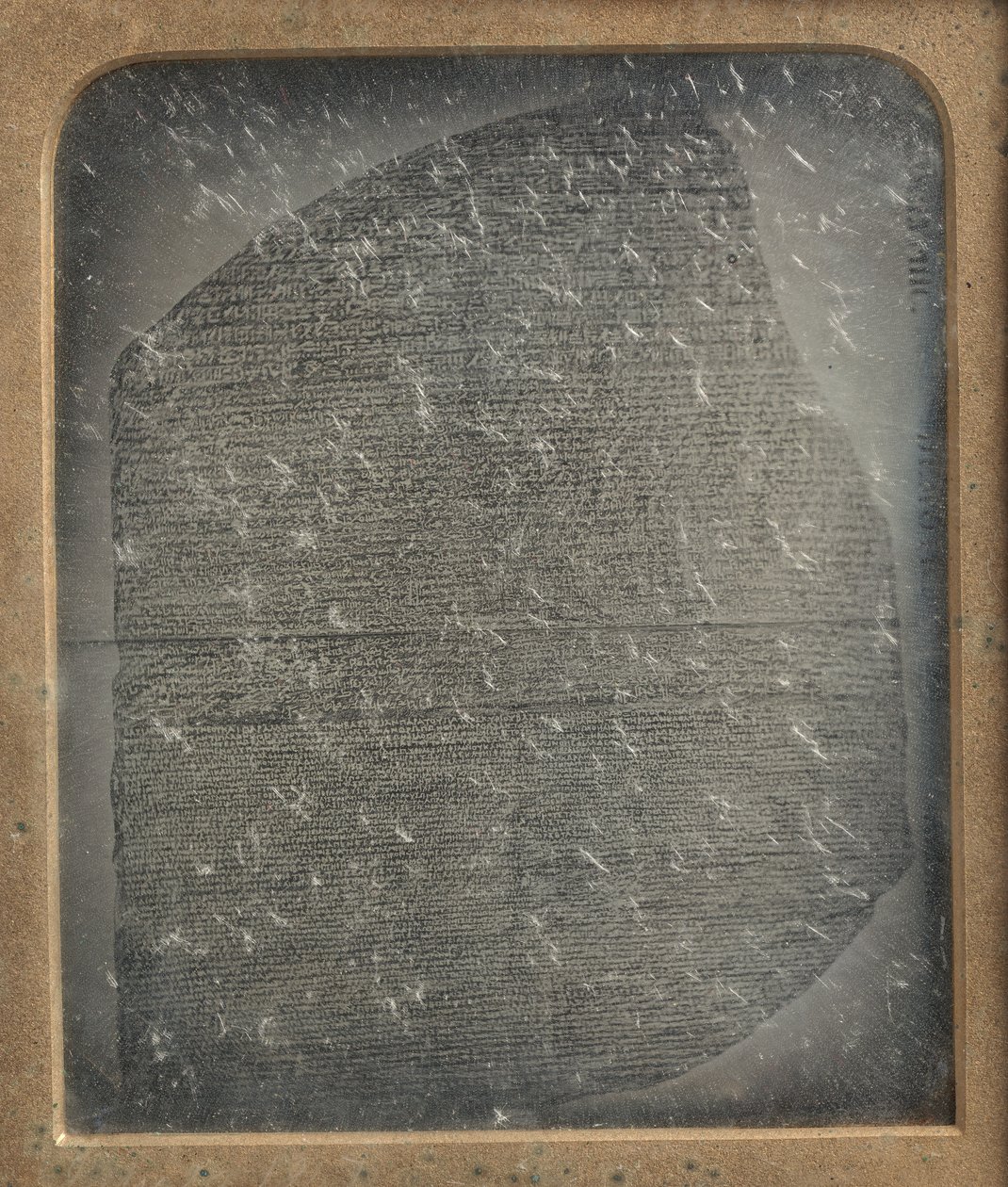 Kopia Kamienia z Rosetty, 1846-52. autorstwa John Jabez Edwin Mayall
