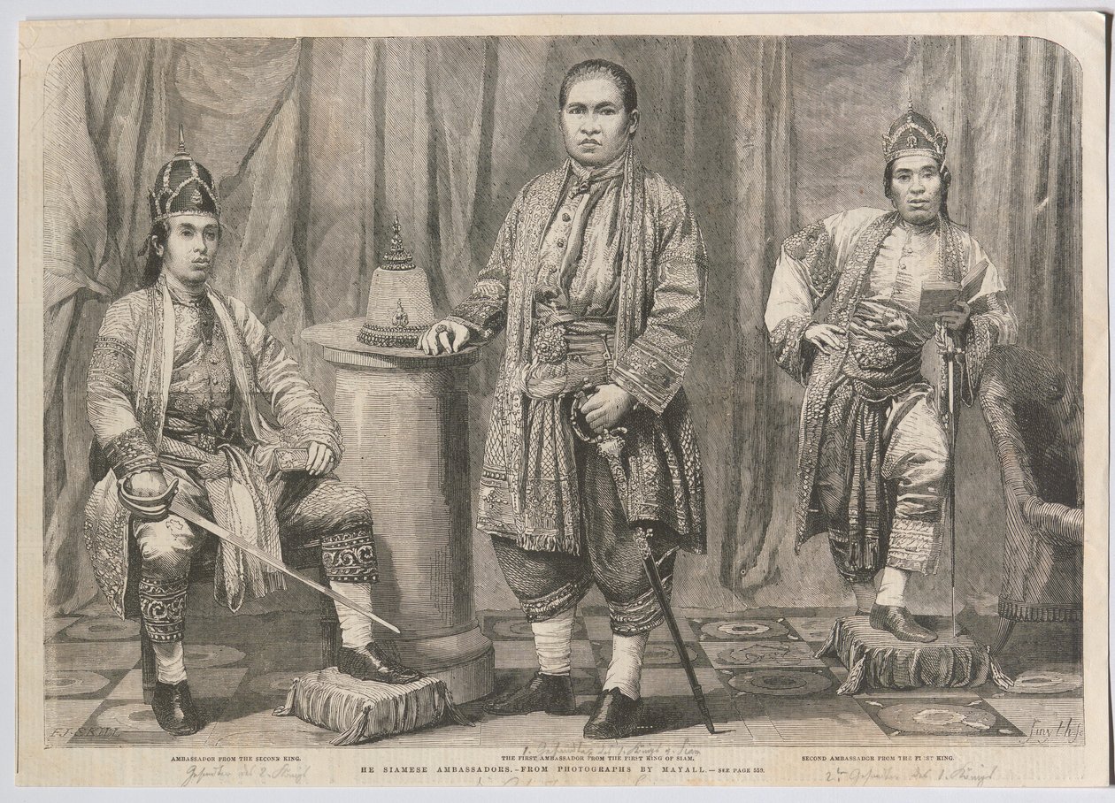 J.E. (sic!) Ambasadorowie syjamscy autorstwa John Jabez Edwin Mayall