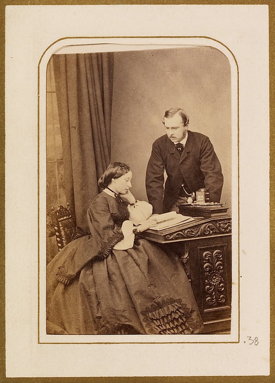 Książę i księżniczka Ludwik z Hesji autorstwa John Jabez Edwin Mayall