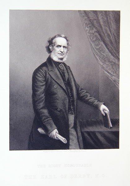Właściwy szanowny hrabia Derby, z Salonowej Galerii Portretów Wybitnych Osobistości autorstwa John Jabez Edwin Paisley (after) Mayall