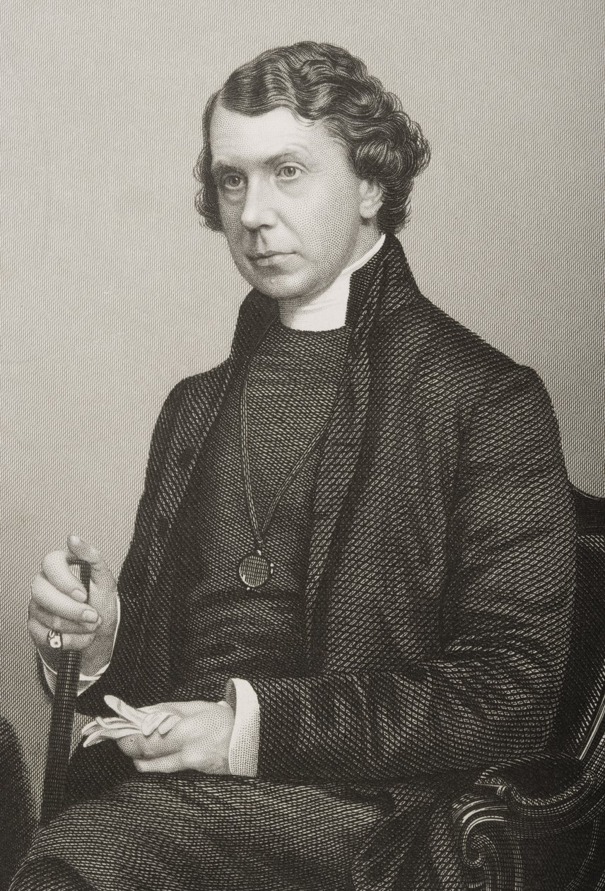 Archibald Campbell Tait (1811-82) wyryty przez D.J. Pounda z fotografii, z "The Drawing-Room of Eminent Personages, Volume 2", wydanej w Londynie w 1860 r. autorstwa John Jabez Edwin Paisley Mayall