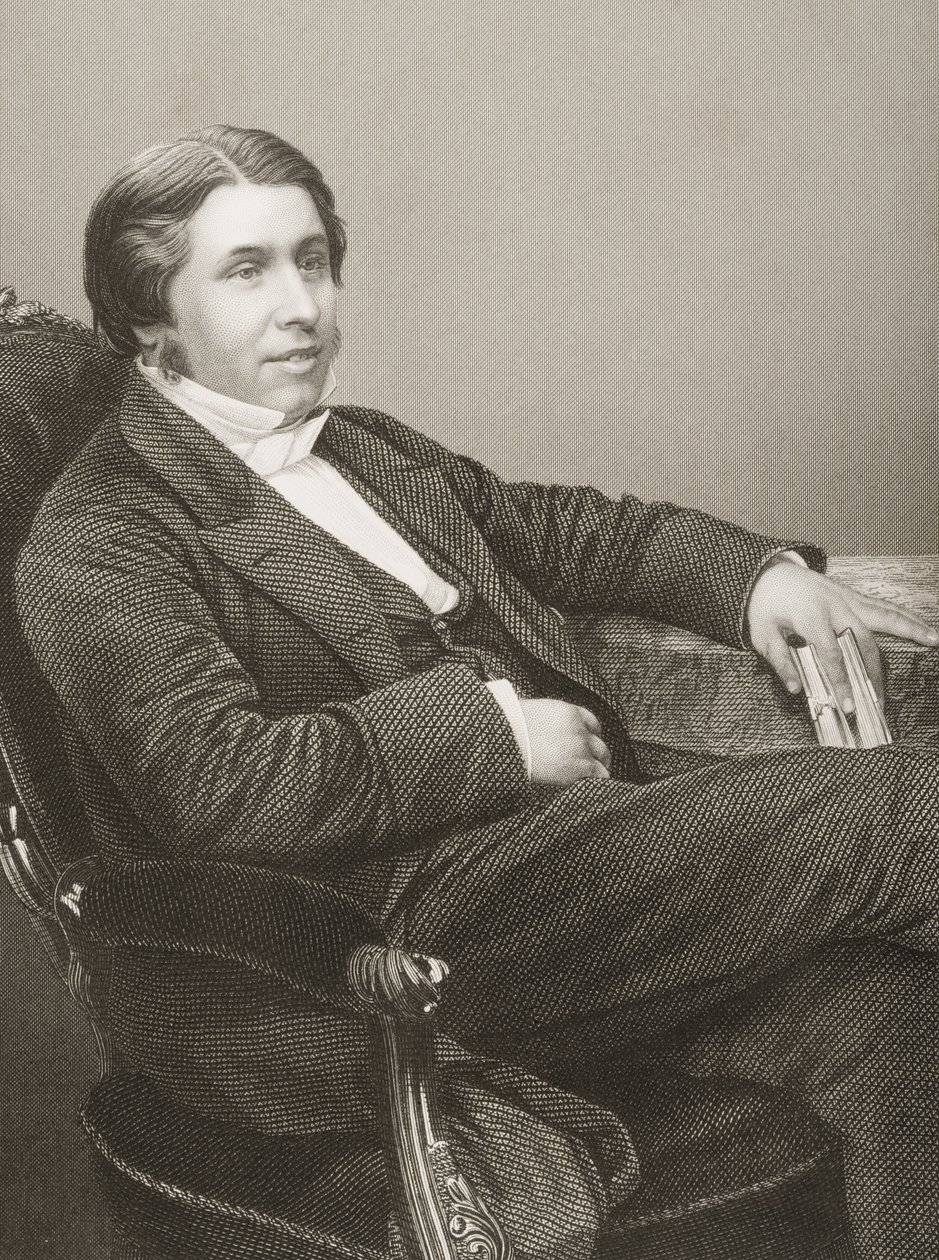 Charles Haddon Spurgeon (1834-92) rytowany przez D.J. Pound z fotografii, z „The Drawing-Room of Eminent Personages, Volume 2”, wydanej w Londynie, 1860 autorstwa John Jabez Edwin Paisley Mayall