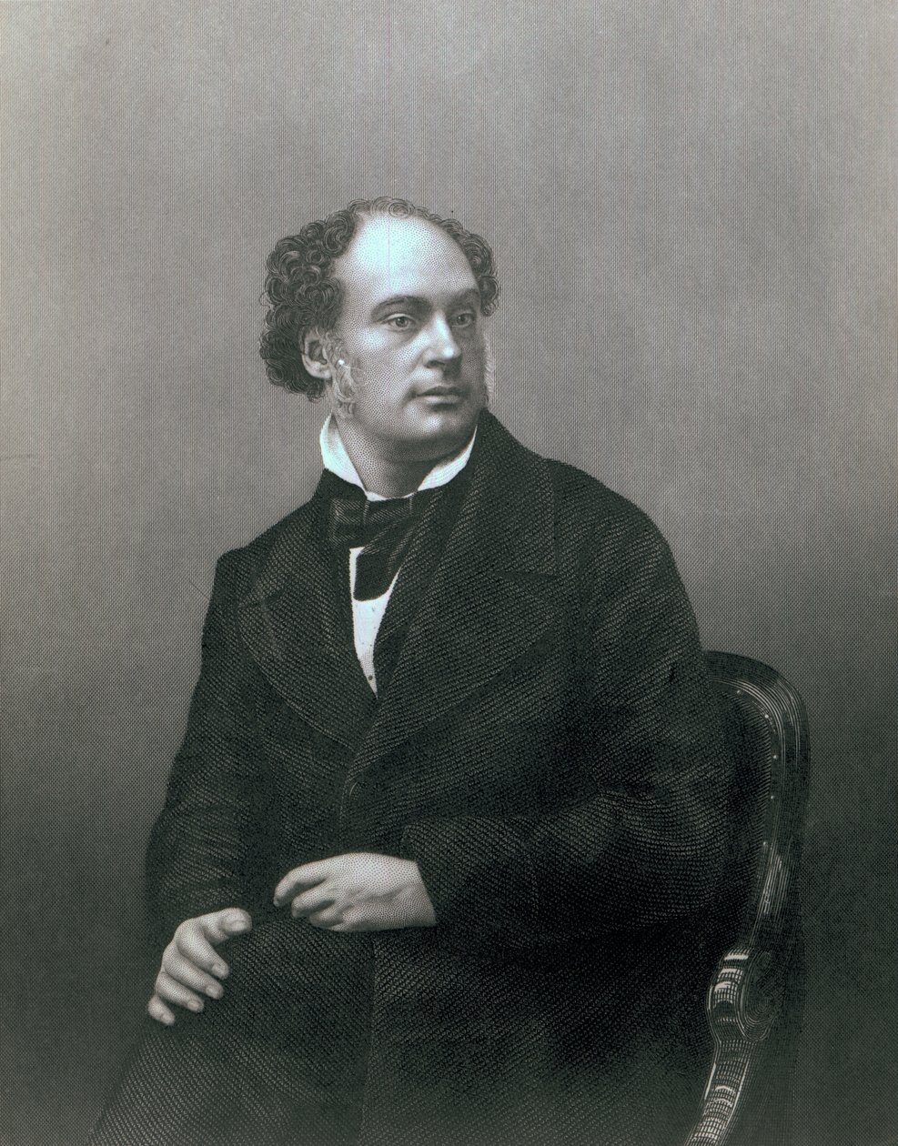 Daniel Maclise, Esq. RA, z „Galeria portretów salonowych wybitnych osobistości”, ryt. D. J Pound, 1861 autorstwa John Jabez Edwin Paisley Mayall