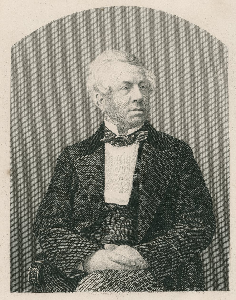 George William Frederick Howard, wyryty przez D.J. Pounda z fotografii, z "The Drawing-Room of Eminent Personages, Volume 2", wydanej w Londynie w 1860 r. autorstwa John Jabez Edwin Paisley Mayall