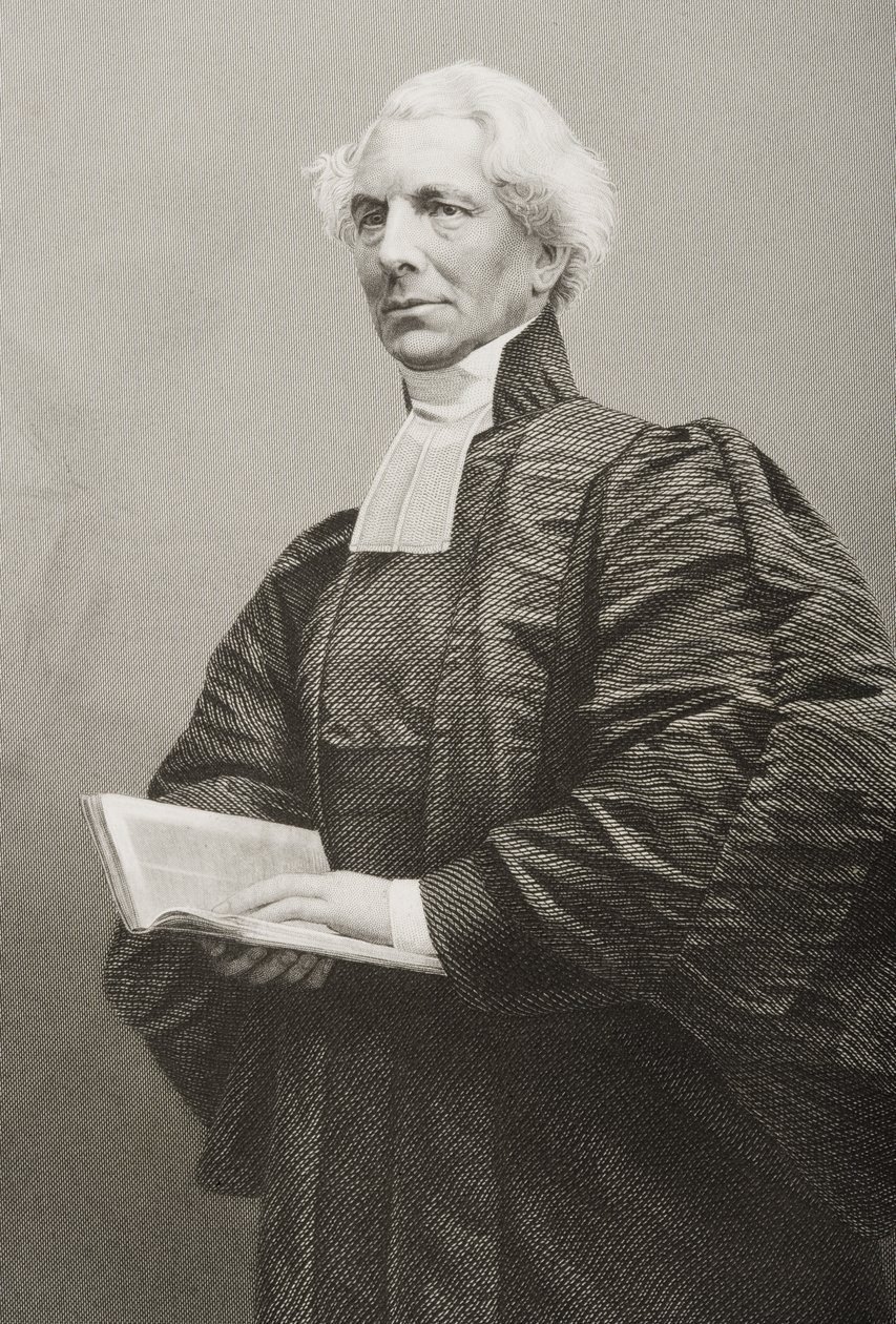 Hugh McNeile (1795-1879) wyryty przez D.J. Pounda z fotografii, z "The Drawing-Room of Eminent Personages, Volume 2", wydanej w Londynie, 1860 r. autorstwa John Jabez Edwin Paisley Mayall
