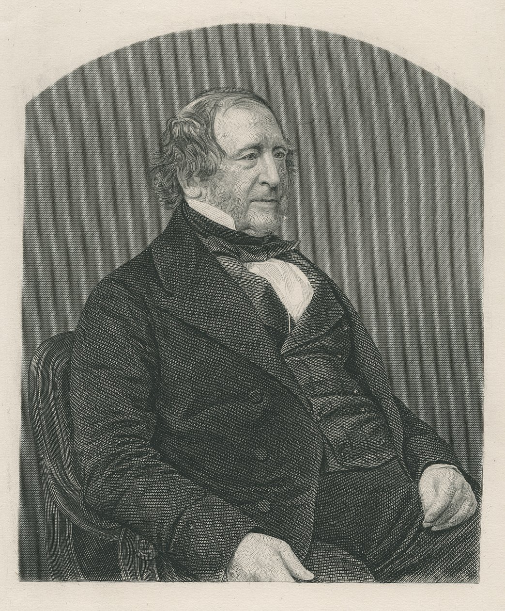 John Campbell, 1. baron Campbell of St. Andrews, grawerowane przez D.J. Pound z fotografii, z „Salon wybitnych osobistości, tom 2”, 1860 autorstwa John Jabez Edwin Paisley Mayall