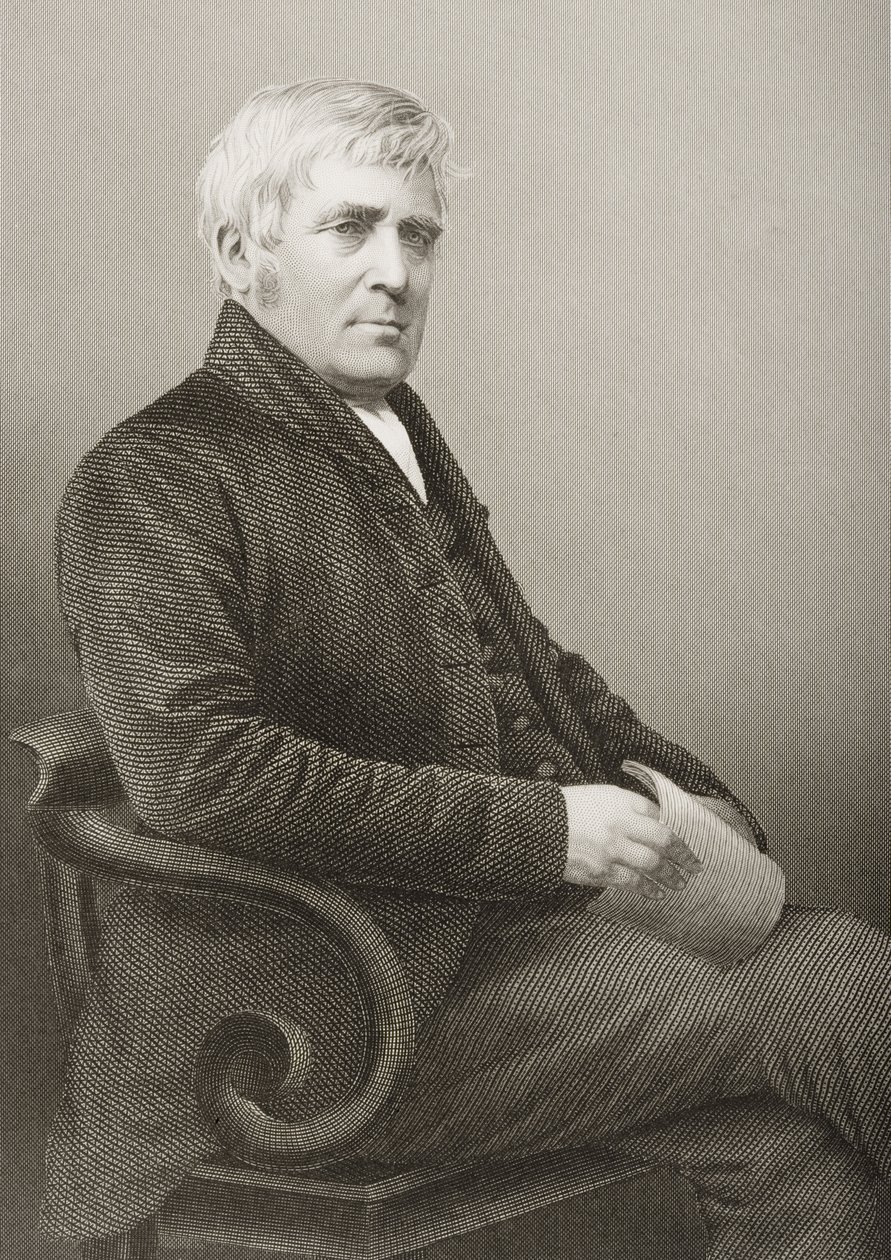 Joseph Sturge (1793-1859) grawerowany przez D.J. Pound z fotografii, z „The Drawing-Room of Eminent Personages, Volume 2”, wydanej w Londynie, 1860 autorstwa John Jabez Edwin Paisley Mayall