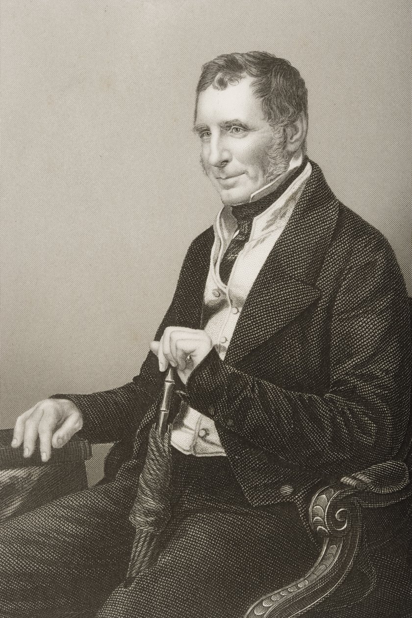 Joseph Warner Henley (1793-1884) rycina wykonana przez D.J. Pounda na podstawie fotografii, z "The Drawing-Room of Eminent Personages, Volume 2", wydanej w Londynie w 1860 r. autorstwa John Jabez Edwin Paisley Mayall