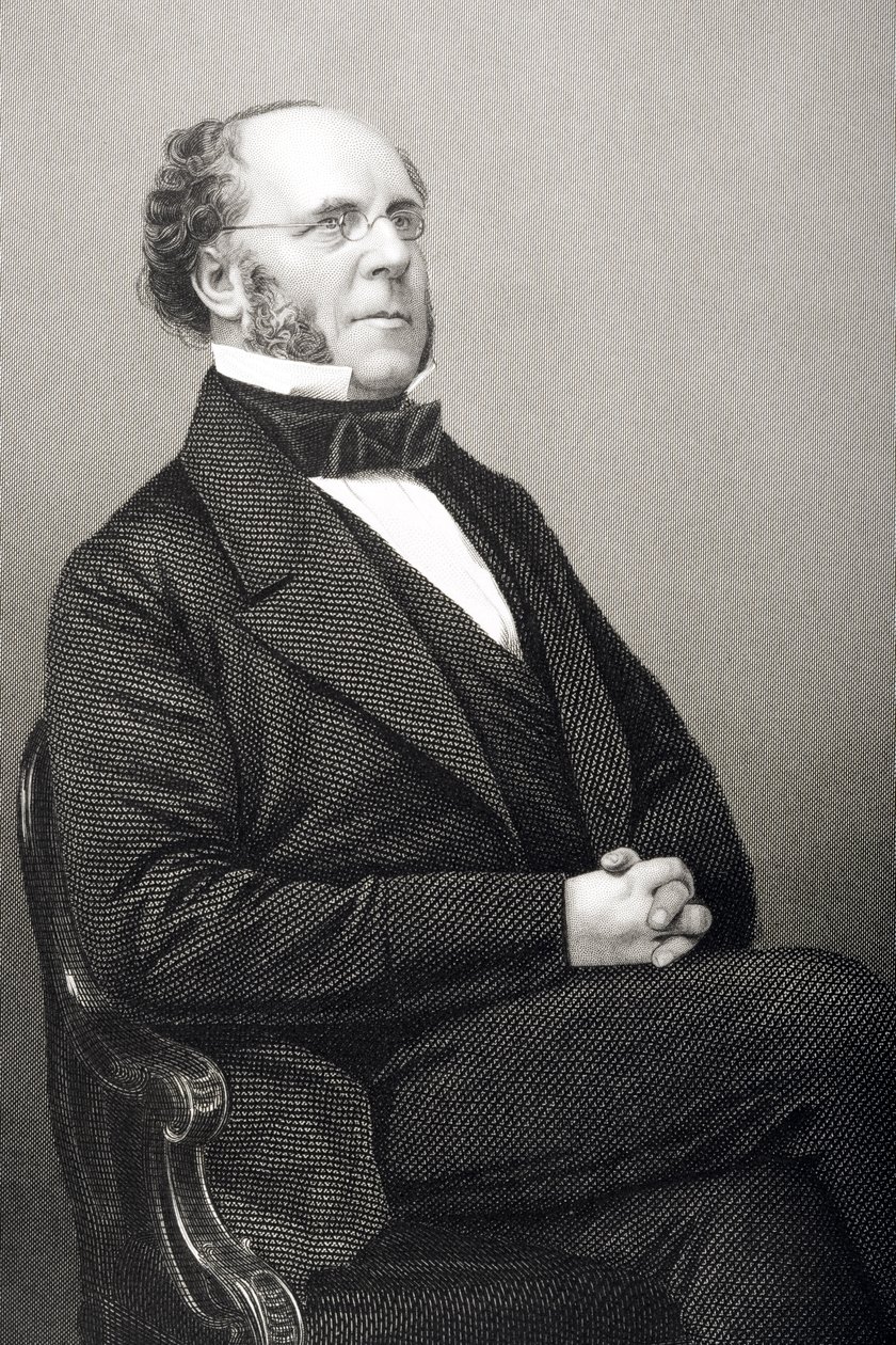 Matthew Talbot Baines (1799-1860) grawerowane przez D.J. Pound z fotografii, z „The Drawing-Room of Eminent Personages, Volume 2”, wydanej w Londynie, 1860 autorstwa John Jabez Edwin Paisley Mayall
