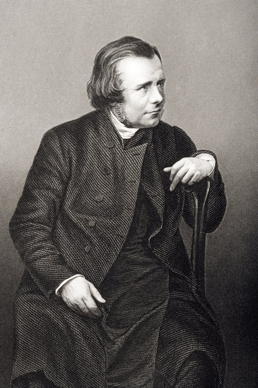 Samuel Wilberforce (1805-73) wyryty przez D.J. Pounda z fotografii, z "The Drawing-Room of Eminent Personages, Volume 2", wydanej w Londynie w 1860 r. autorstwa John Jabez Edwin Paisley Mayall