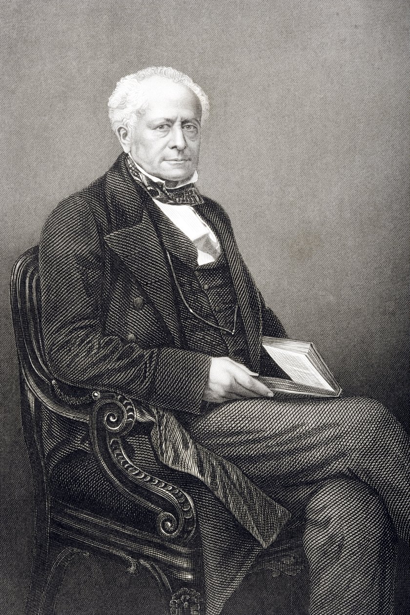 Sir Fitzroy Kelly (1796-1880) grawerowany przez D.J. Pound z fotografii, z „The Drawing-Room of Eminent Personages, Volume 2”, wydanej w Londynie, 1860 autorstwa John Jabez Edwin Paisley Mayall