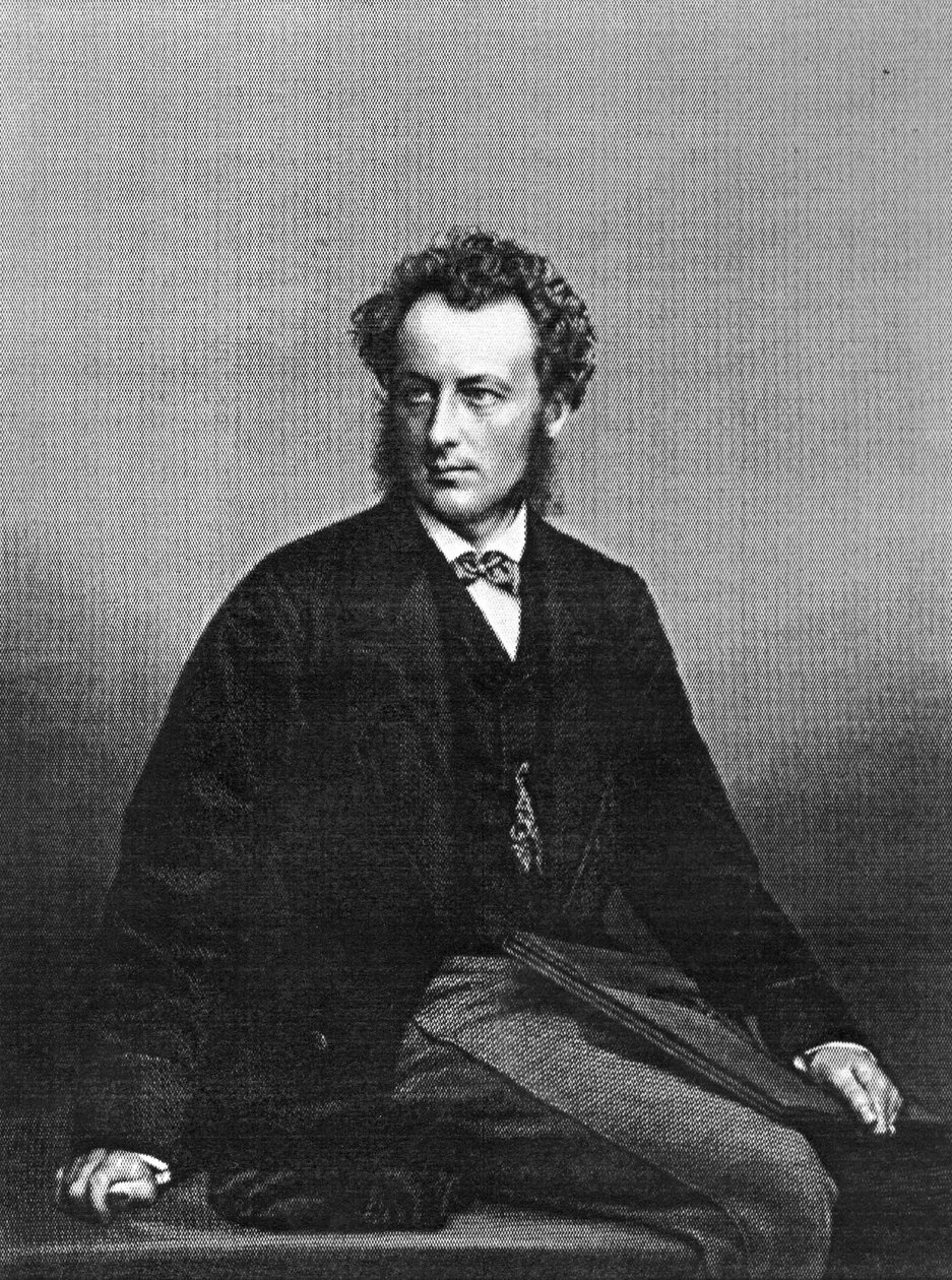 Sir John Everett Millais, z „Galeria portretów wybitnych osobistości w salonie”, grawerowana przez D. J Pounda (grafika) autorstwa John Jabez Edwin Paisley Mayall