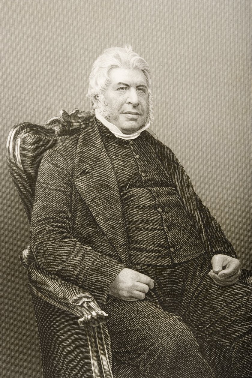 Walter Farquhar Hook (1798-1875) grawerowane przez D.J. Pound z fotografii, z „The Drawing-Room of Eminent Personages, Volume 2”, wydanej w Londynie, 1860 autorstwa John Jabez Edwin Paisley Mayall