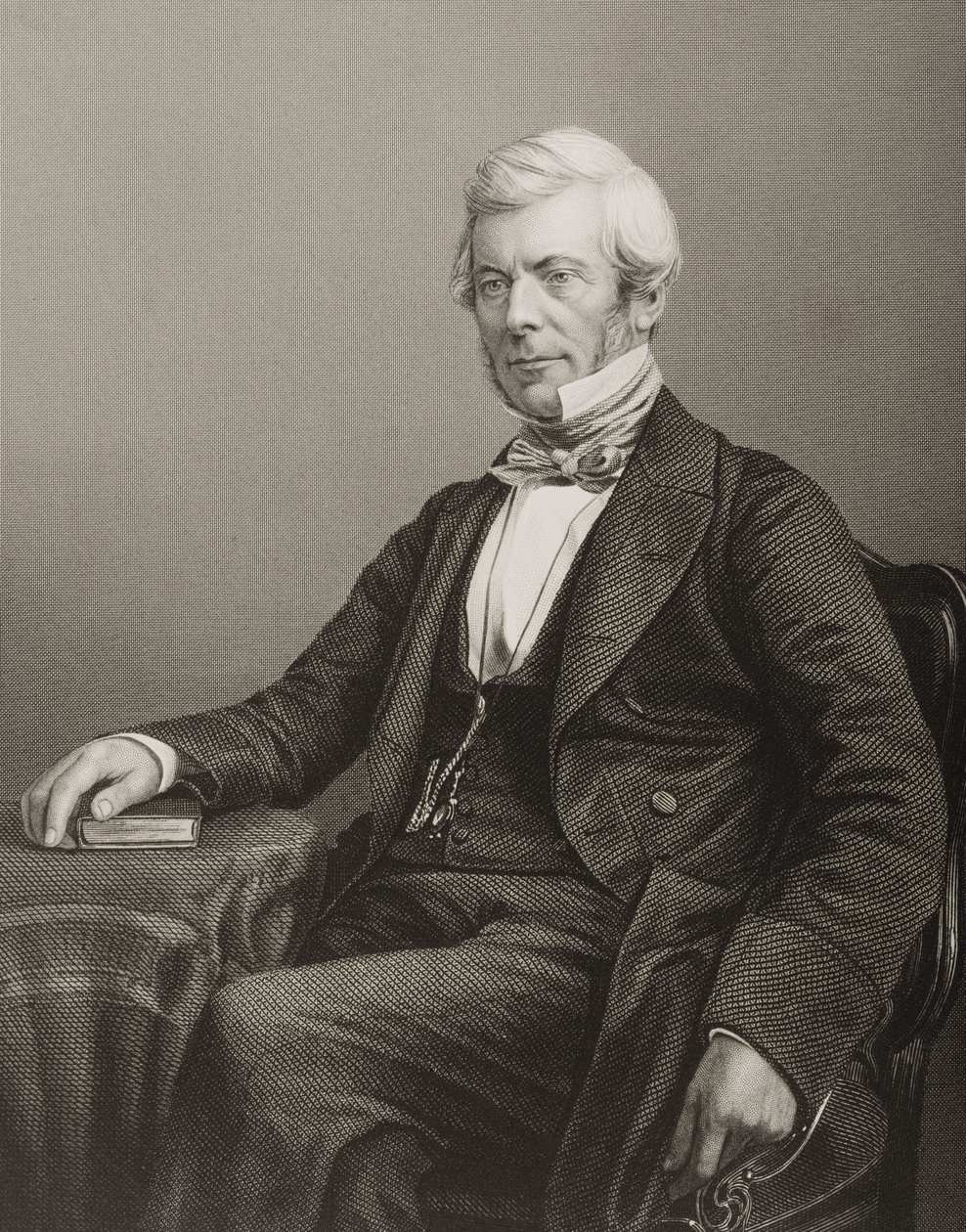 William Chambers (1800-83) grawerowany przez D.J. Pound z fotografii, z „The Drawing-Room of Eminent Personages, Volume 2”, wydanej w Londynie, 1860 autorstwa John Jabez Edwin Paisley Mayall