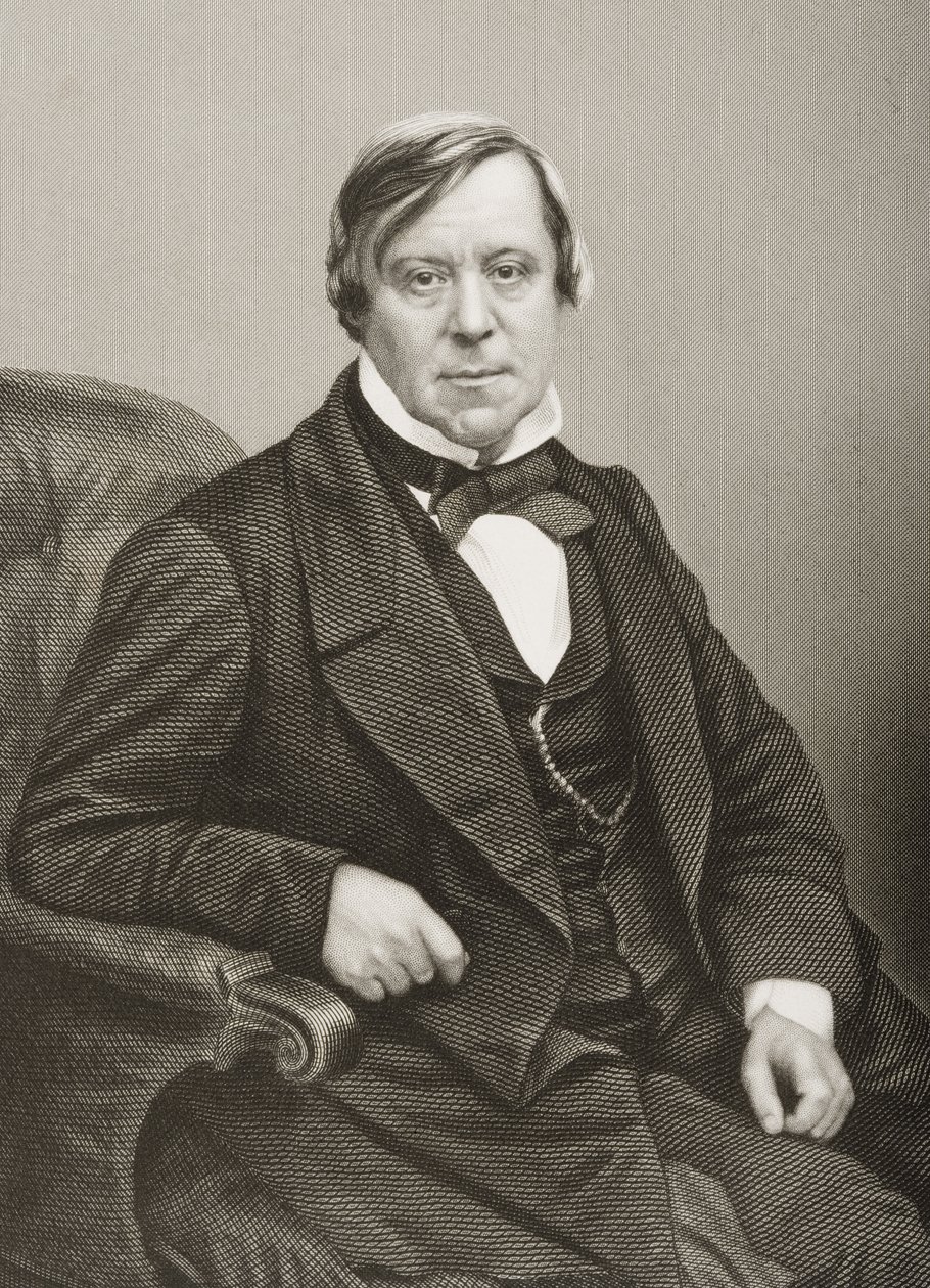 William Scholefield (1809-67) grawerowany przez D.J. Pound z fotografii, z „The Drawing-Room of Eminent Personages, Volume 2”, wydanej w Londynie, 1860 autorstwa John Jabez Edwin Paisley Mayall