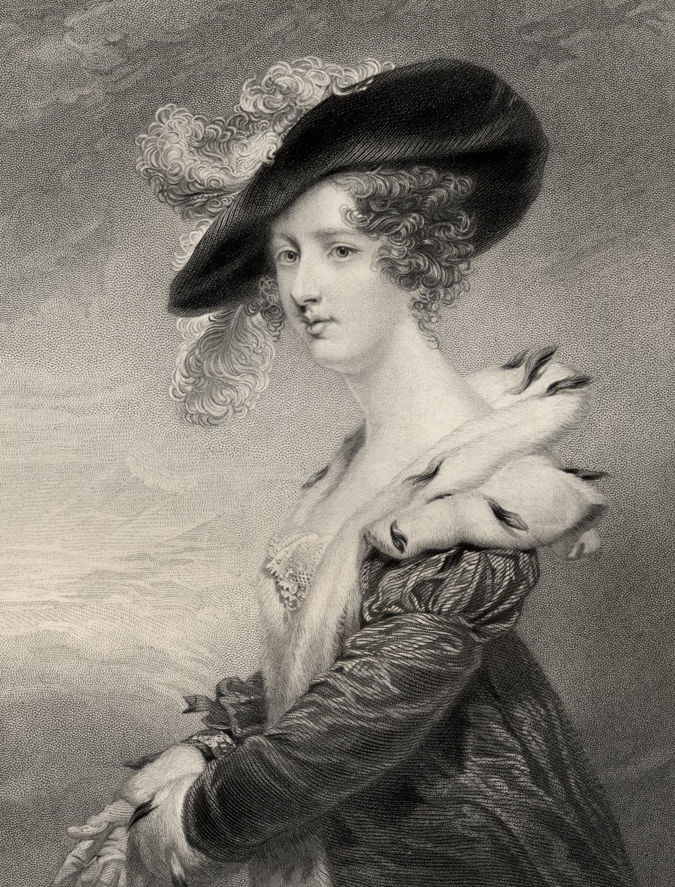 Georgiana (Howard), Lady Dover autorstwa John Jackson
