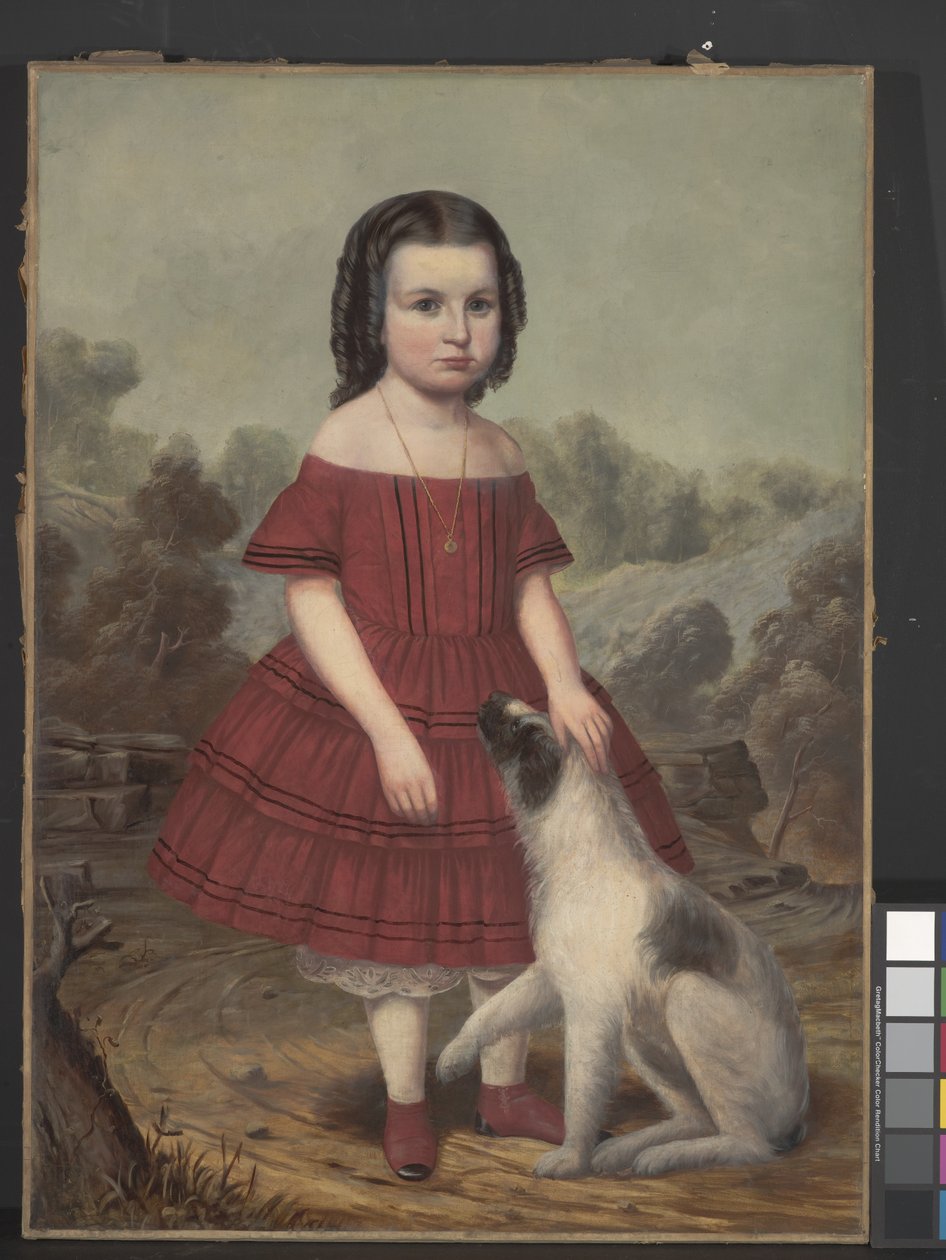 Portret Alice Lyons, około 1855 (olej na płótnie) autorstwa John Jacob Hegler