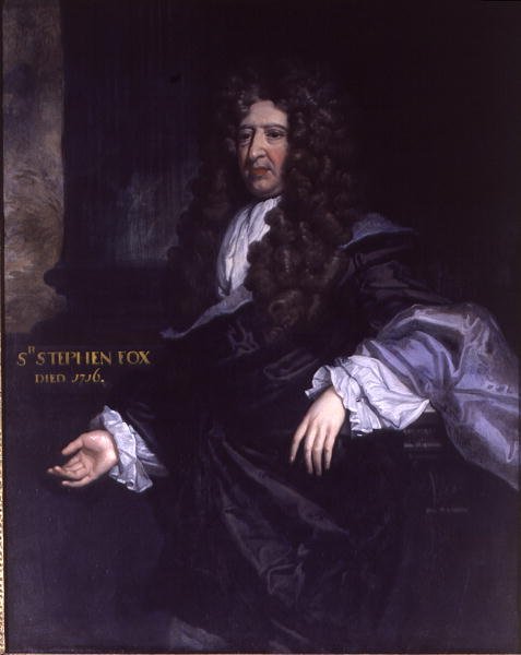 Sir Stephen Fox (1627-1716) Paymaster General (olej na płótnie) autorstwa John James Bakker