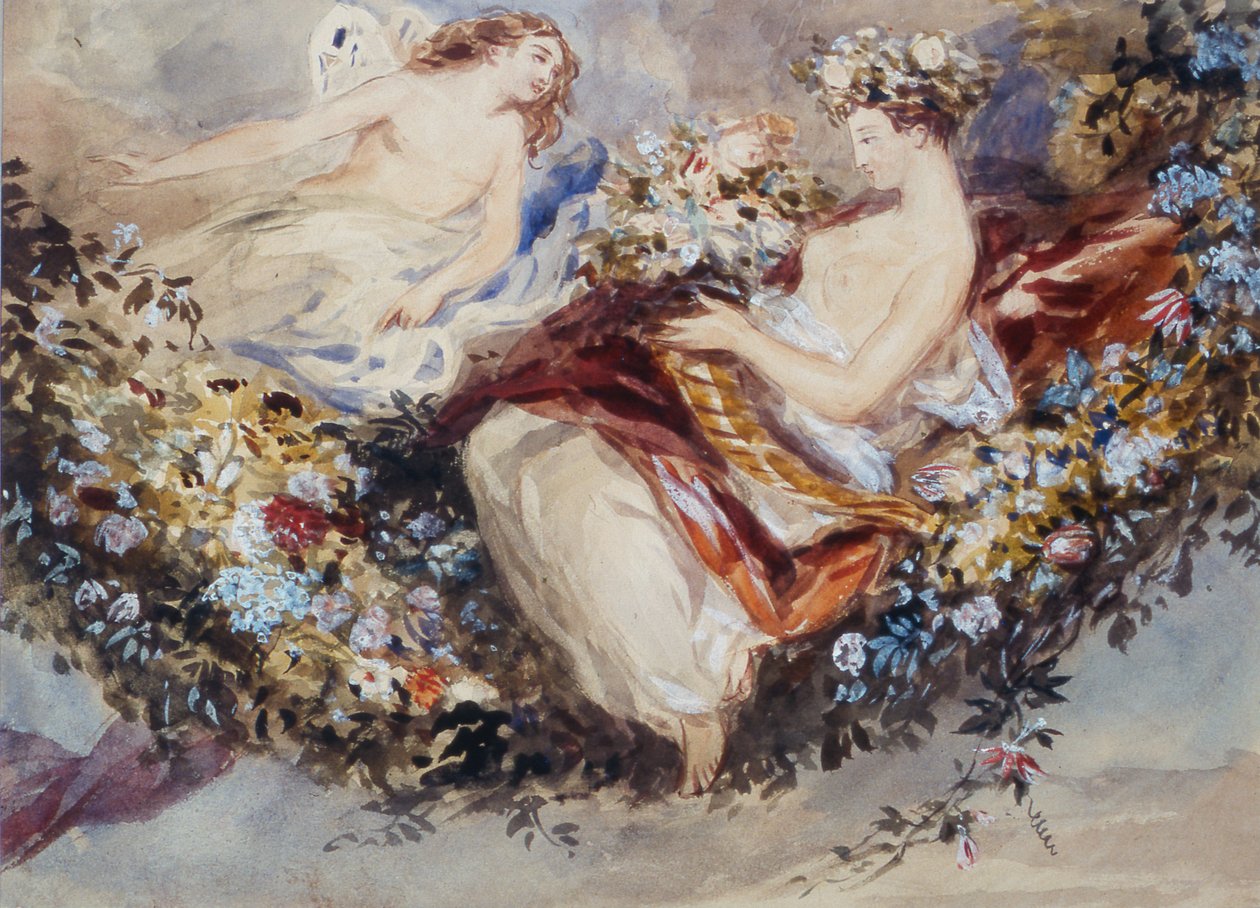 Flora i Zefir autorstwa John James Chalon