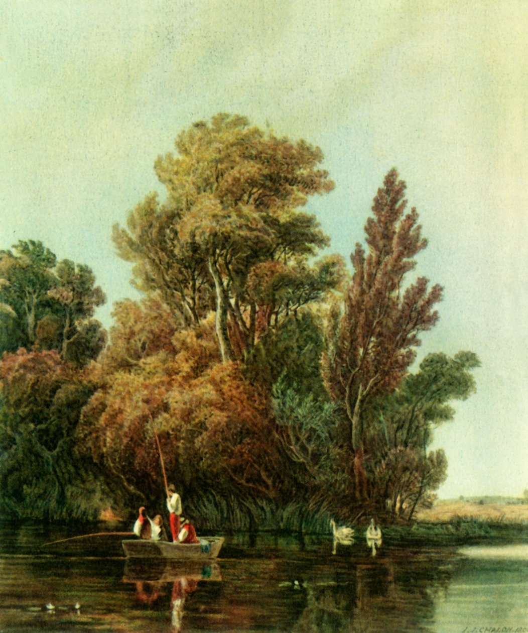 „Basen wędkarza”, 1809, 1946. autorstwa John James Chalon