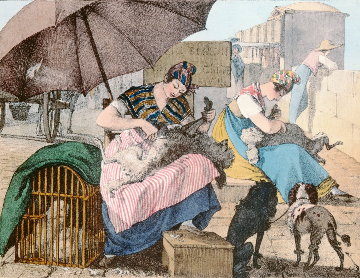 Groomerzy dla psów, 1820 autorstwa John James Chalon