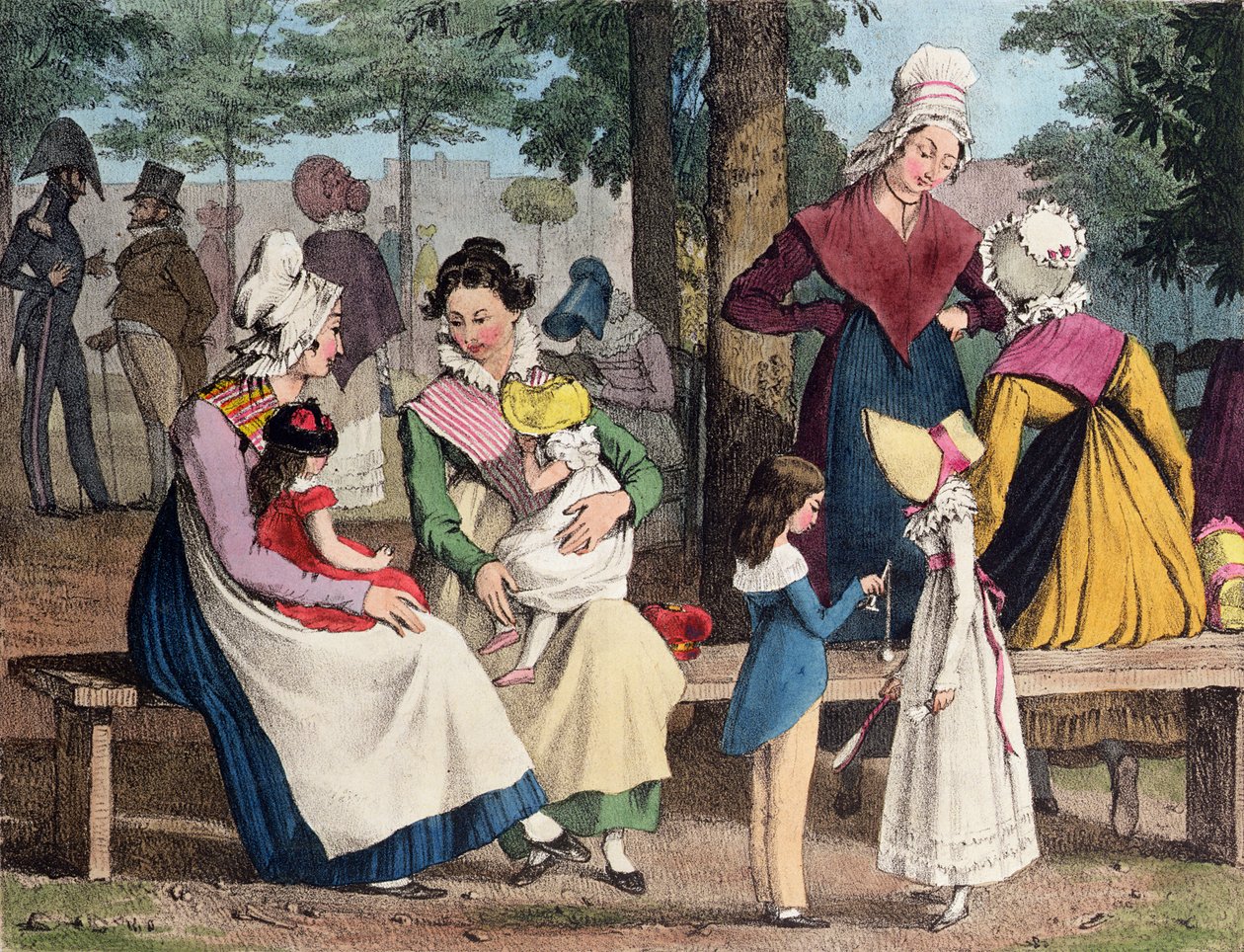 Nianie, 1820 autorstwa John James Chalon