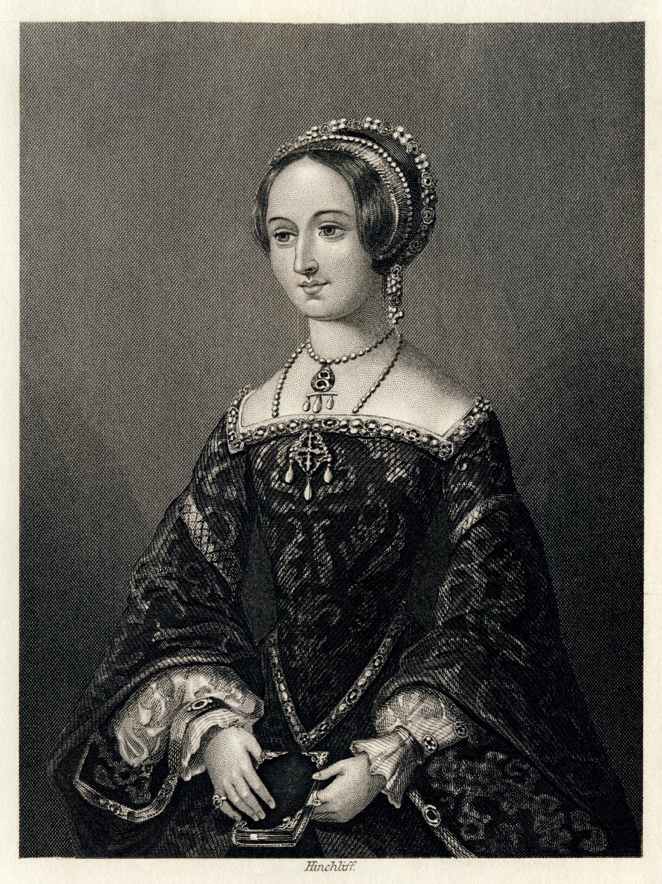 Marguerite de Navarre, królowa małżonka Henryka II Nawarry, 1864. autorstwa John James Hinchcliff