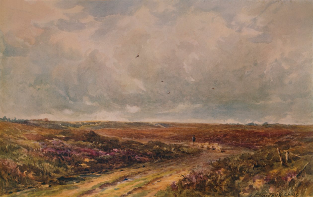 Burzowy dzień na Surrey Common, XIX-XX w., 1935 autorstwa John Jessop Hardwick