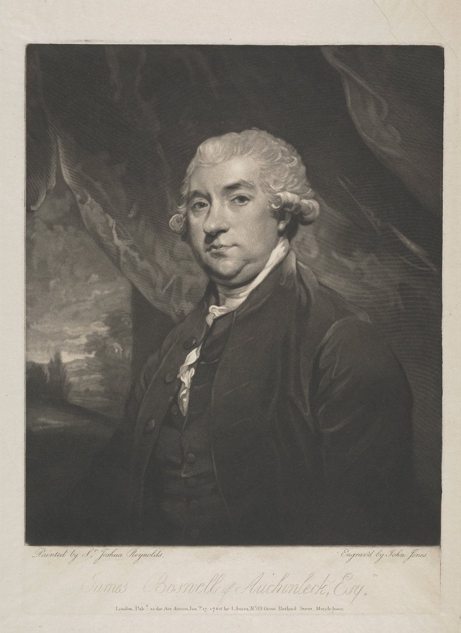 James Boswell z Auchinleck, Esq. autorstwa John Jones