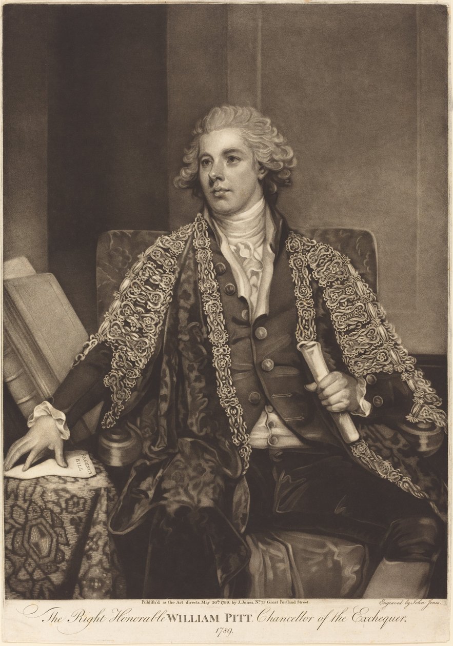 William Pitt autorstwa John Jones after George Romney